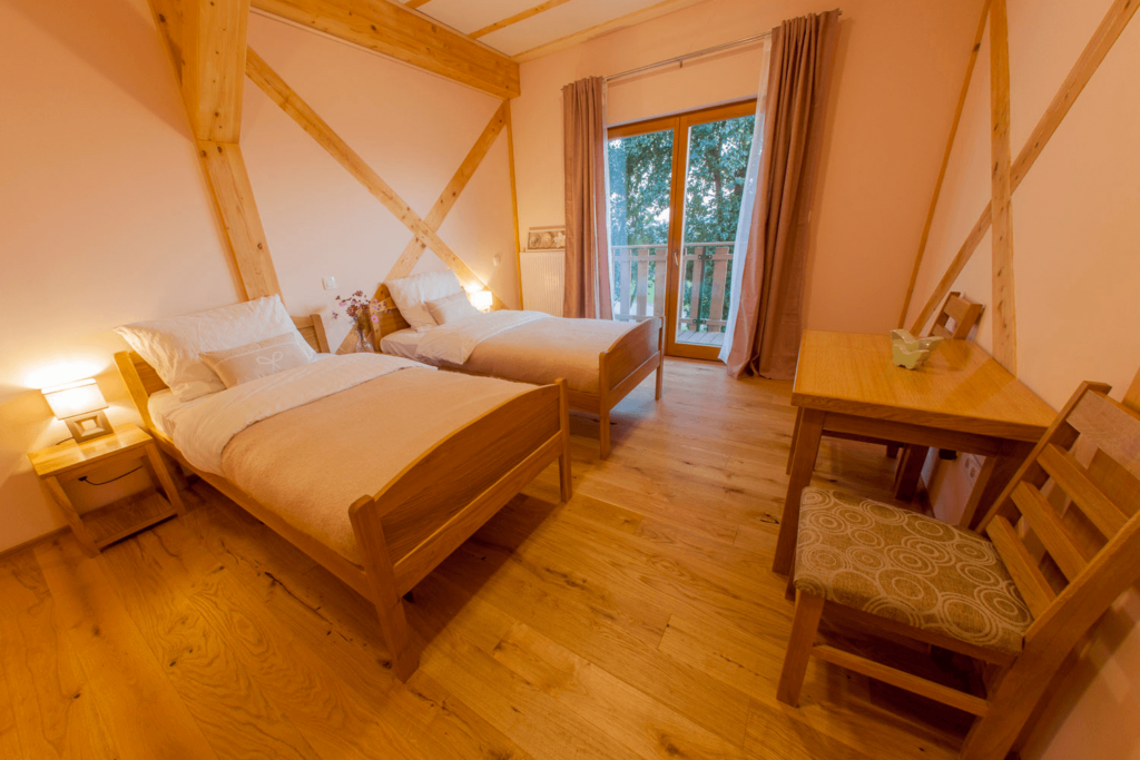 Bedroom at the Veduna Retreats Center