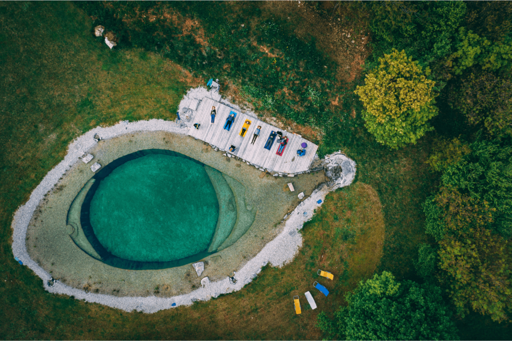 Pool at the Veduna Retreats Center